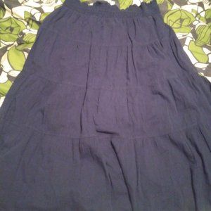 Old Navy Long Blue Ruffle Skirt